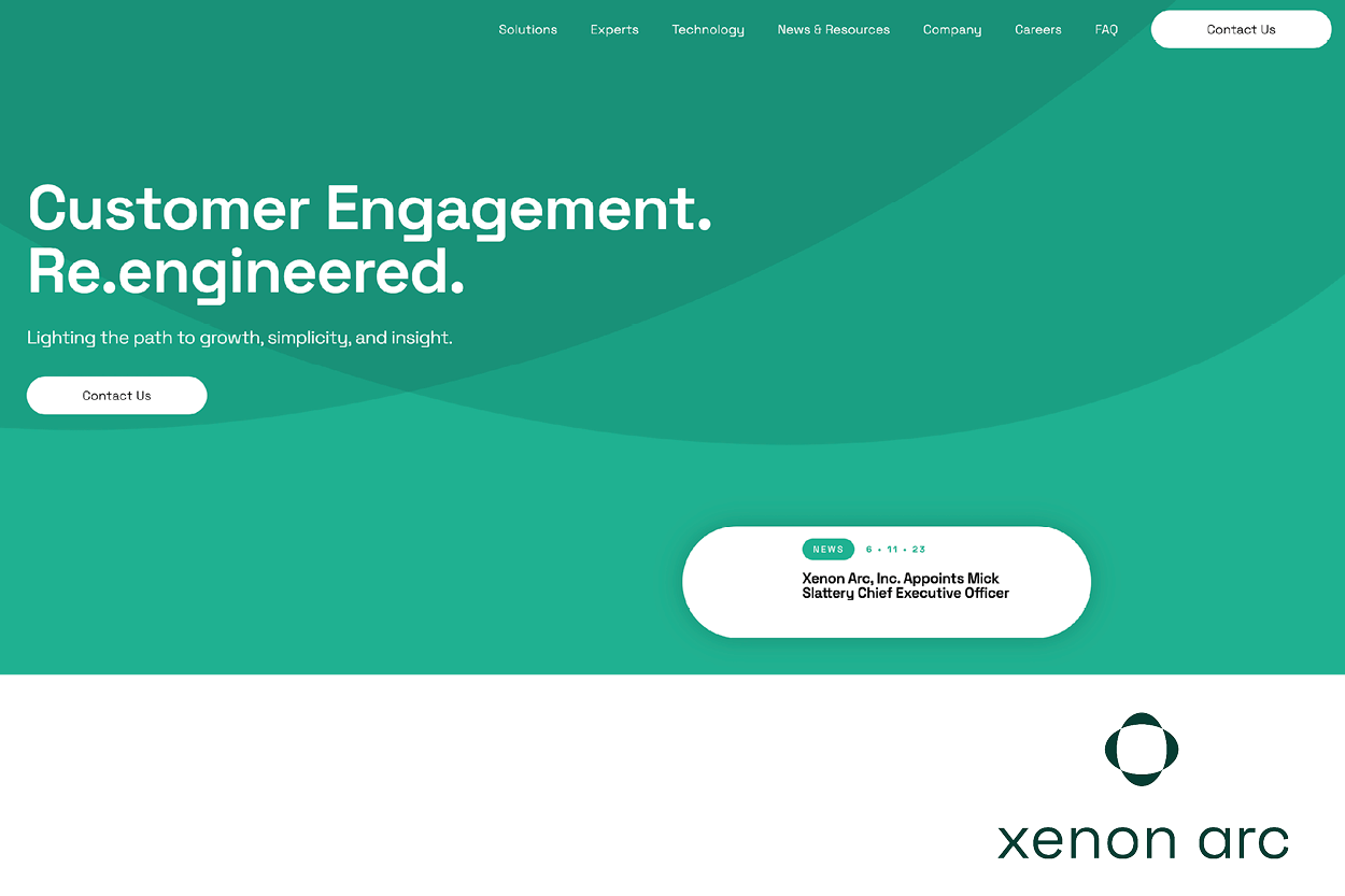 Xenon arc Brand Refresh - Conveyance Marketing Group | DC-metro Marketing Firm