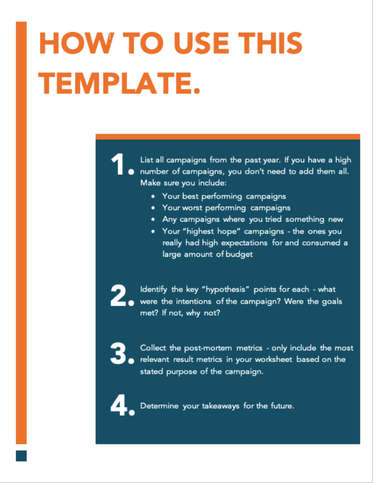 Campaign Analysis Worksheet